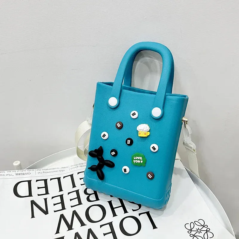 Personalize Charms Tote Beach Bag Handbags