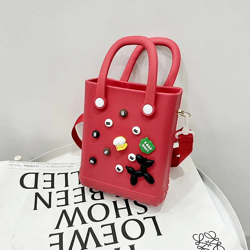Personalize Charms Tote Beach Bag Handbags