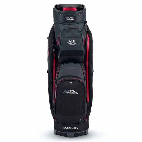 PowaKaddy Dri Tech 24 Cart Bag Black - Gunmetal - Pink