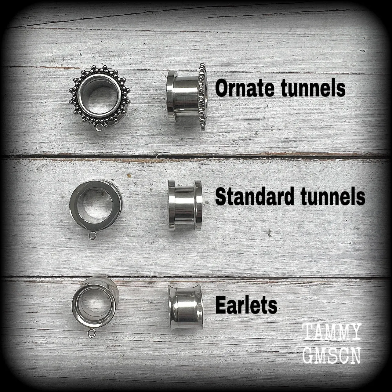 Sacred heart tunnel earrings-Black heart tunnel ear gauges