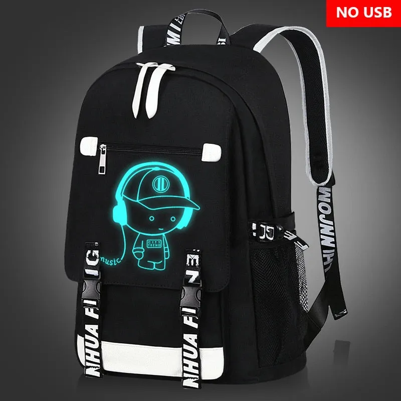 Teenage Waterproof Backpack Cute Kids Black Nylon School Bags For Boys Laptop Anti Theft Backpack Men Book Bag Sac A Dos