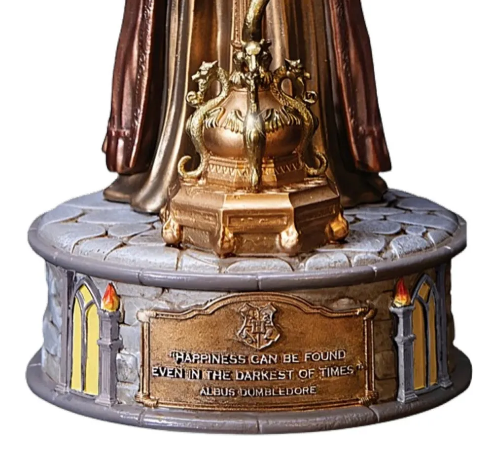 The Bradford Exchange ALBUS DUMBLEDORE Cold-Cast Bronze Sculpture: A Tribute to the Esteemed Wizard 8.25-Inches