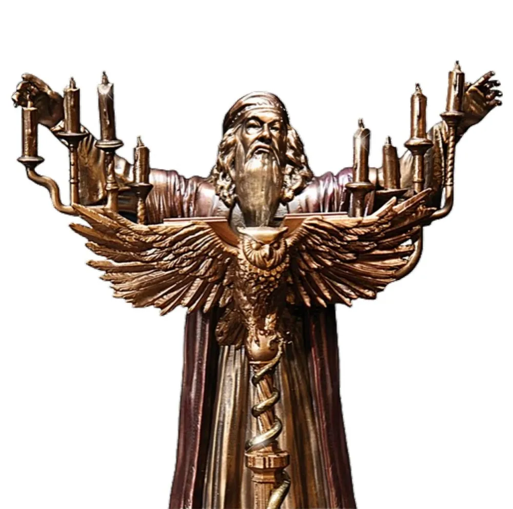 The Bradford Exchange ALBUS DUMBLEDORE Cold-Cast Bronze Sculpture: A Tribute to the Esteemed Wizard 8.25-Inches