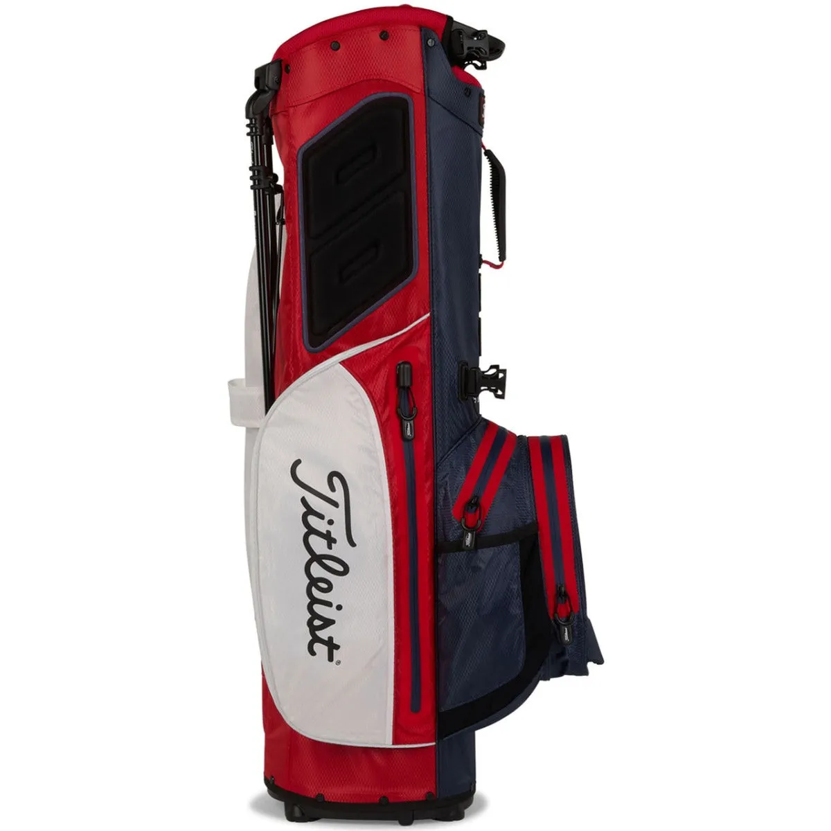Titleist Players 4  StaDry Waterproof Stand Bag - White/Navy/Red