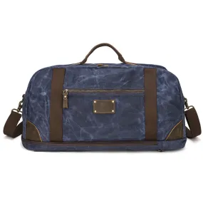 Waxed Canvas Weekender Duffle Bag Backpack